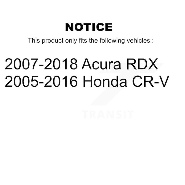 Rear Disc Brake Rotor For Honda CR-V Acura RDX